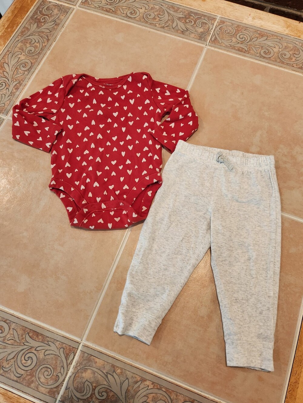 12 Months Girls Carter's Heart Outfit